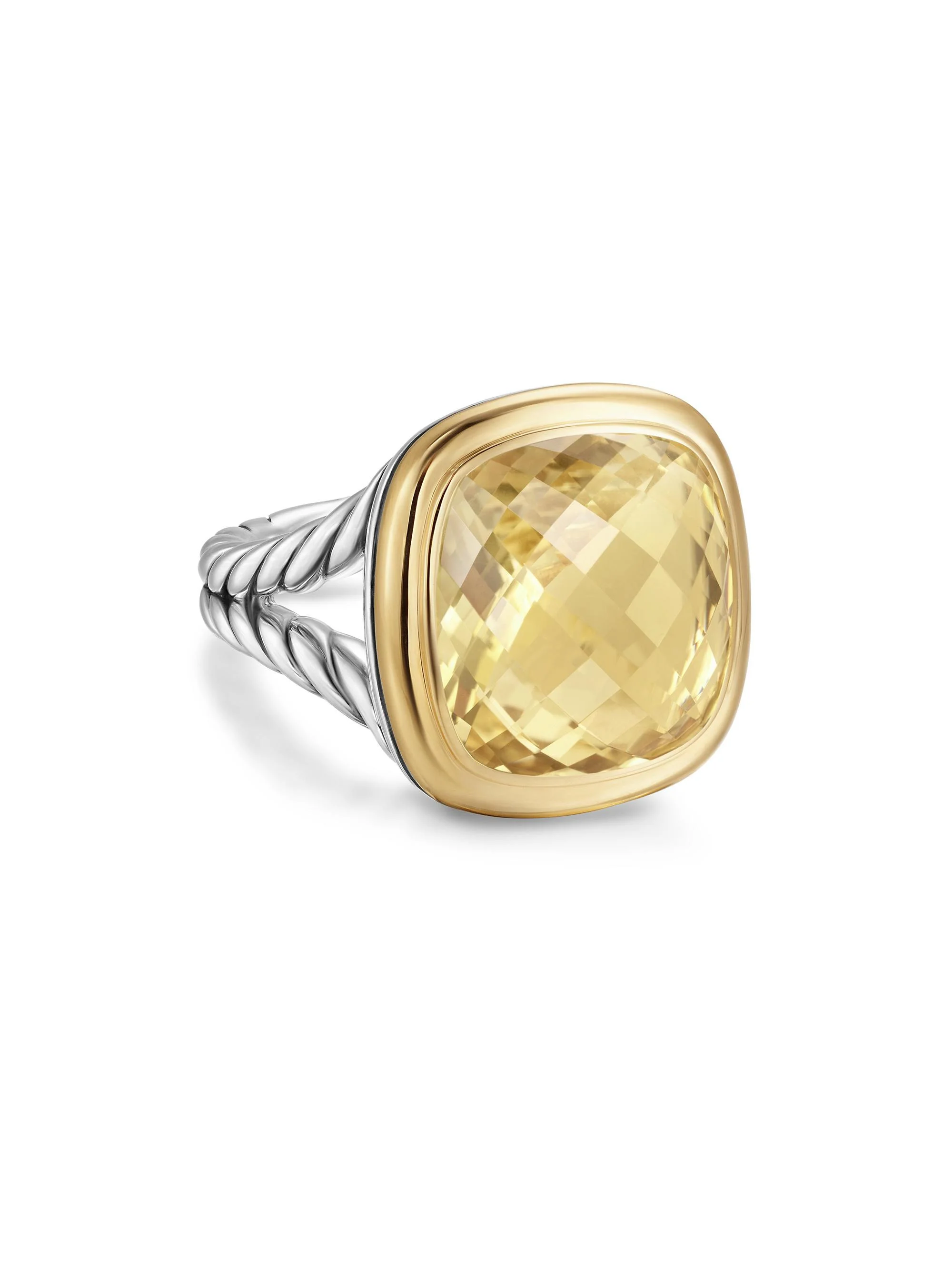 Women's Albion Ring in Sterling Silver - Champagne Citrine - 1