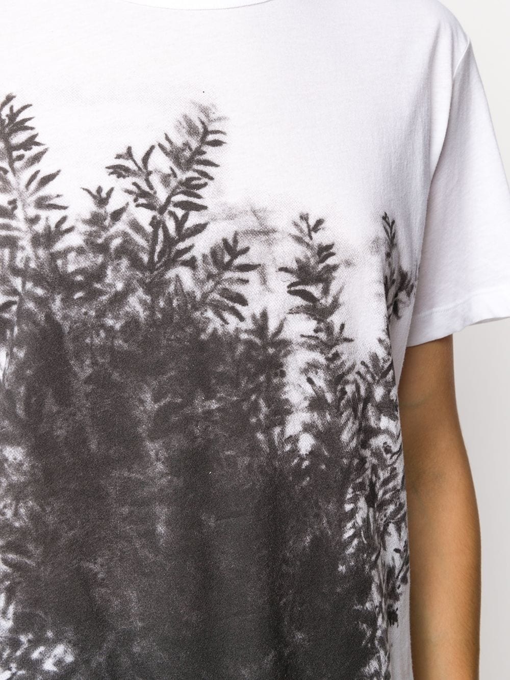 longline plant print t-shirt - 5