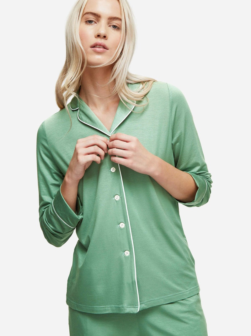 Women's Pyjamas Lara Micro Modal Stretch Sage Green 2