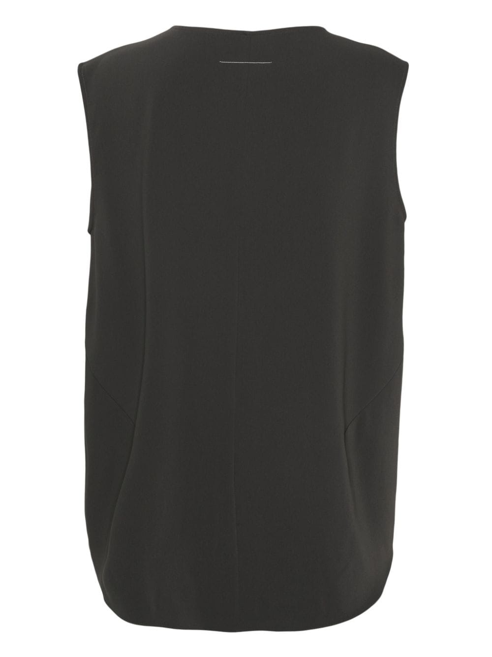 sleeveless asymmetric blouse - 2