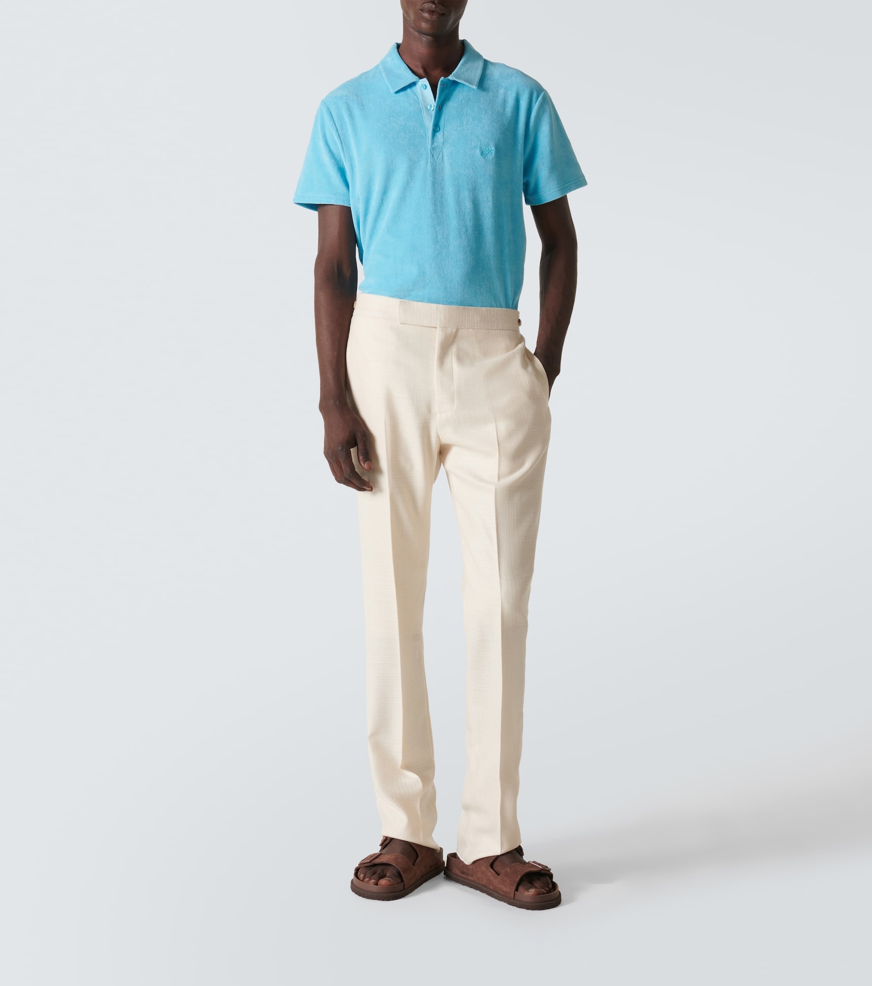 Phoenix cotton-blend terry polo shirt - 2