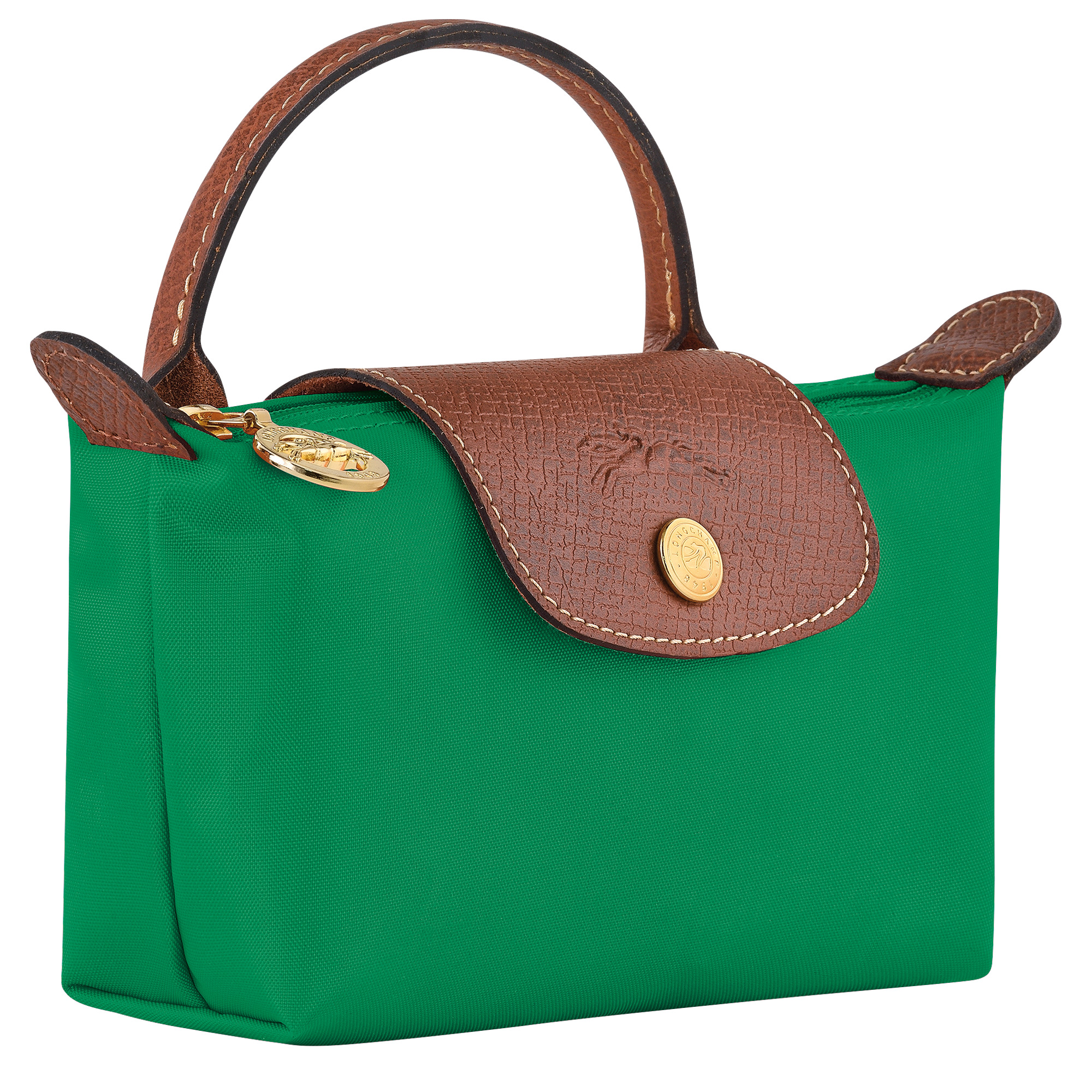 Le Pliage Original Pouch with handle Green - Recycled canvas - 3