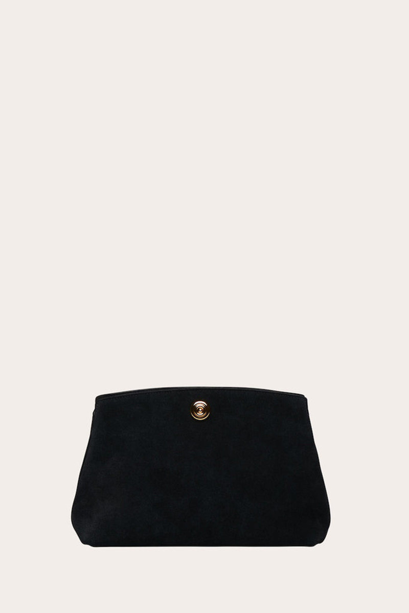 PUSHLOCK POUCH BLACK SUEDE 1