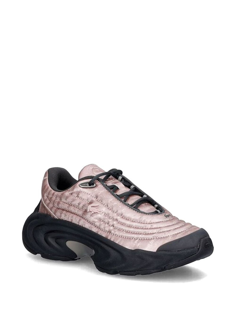 LACOSTE quilted lace-up sneakers outlook