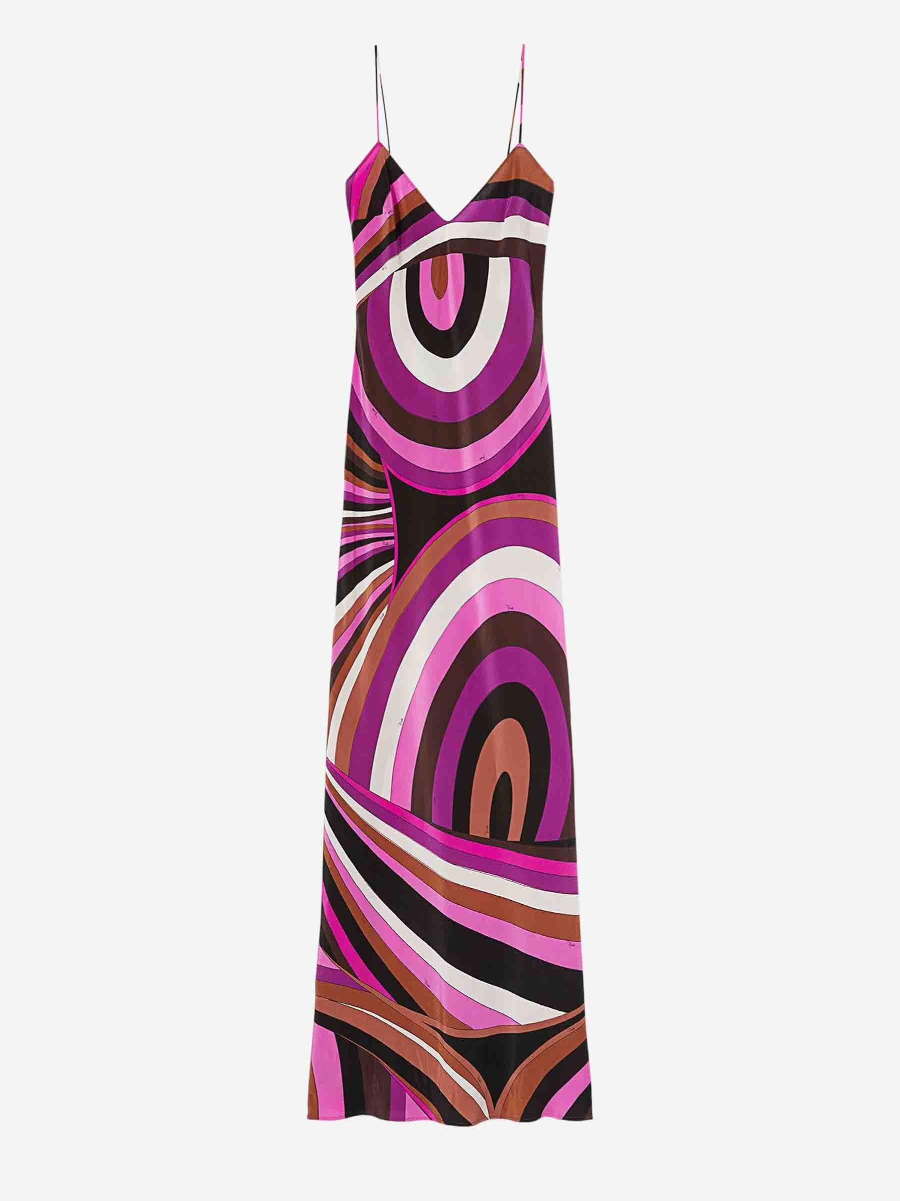 MIDI DRESS WITH IRIDESCENT MOTIF - 1