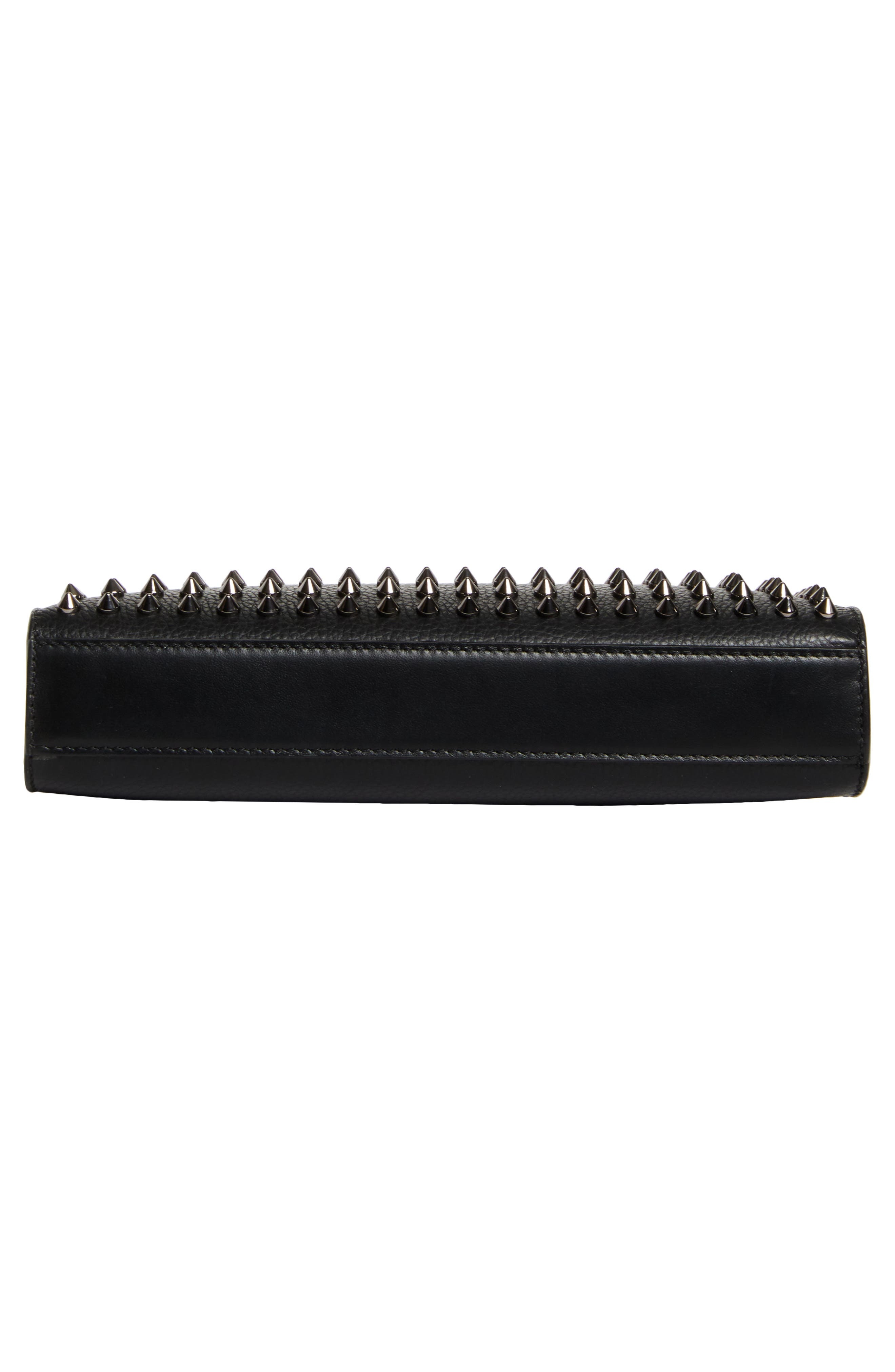 Christian Louboutin Funky Stud Empire Leather Crossbody Bag in Black/Gun Metal at Nordstrom - 5
