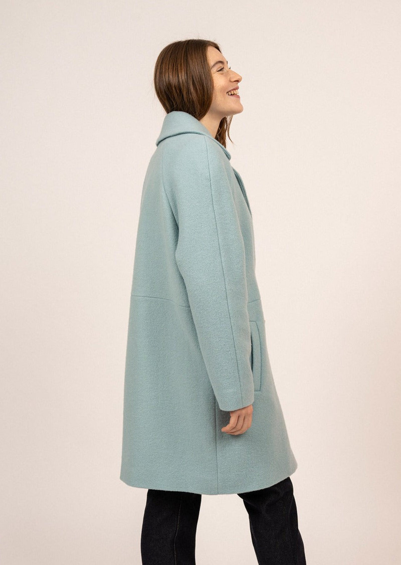 ST LAURENE Long Wool Coat 3