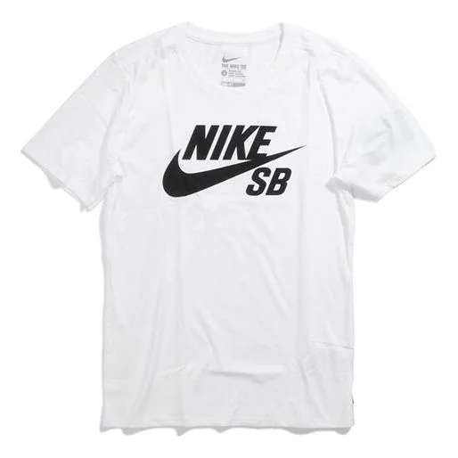 Men's Nike SB Logo Printing Round Neck Short Sleeve T-Shirt 821947-100 - 1