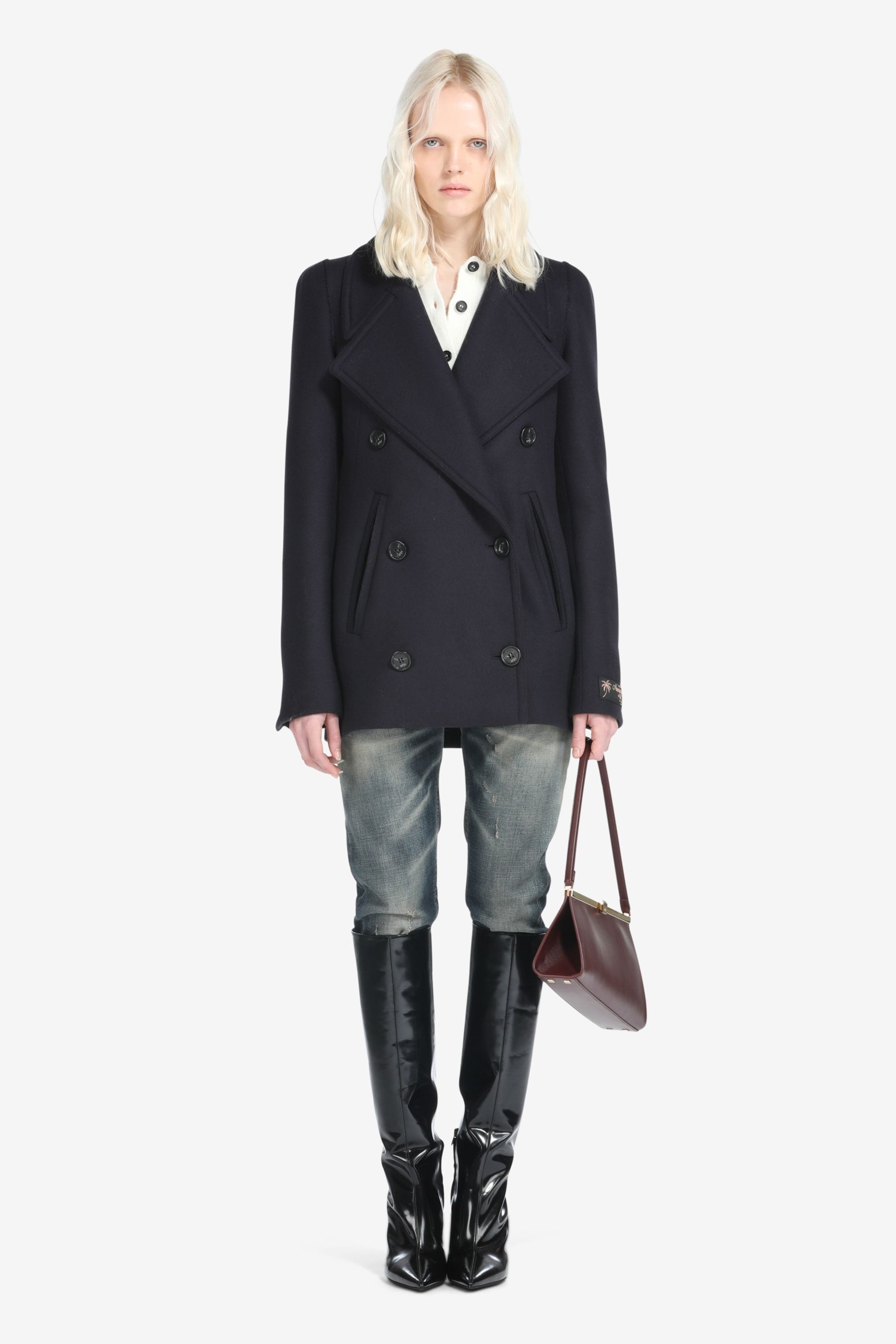 DOUBLE-BREASTED COAT - 4
