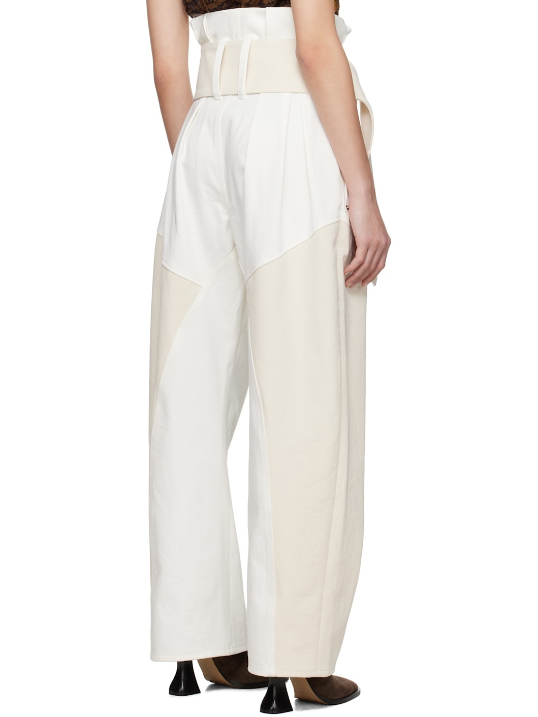 Off-White Gathered D-Ring Jeans - 3