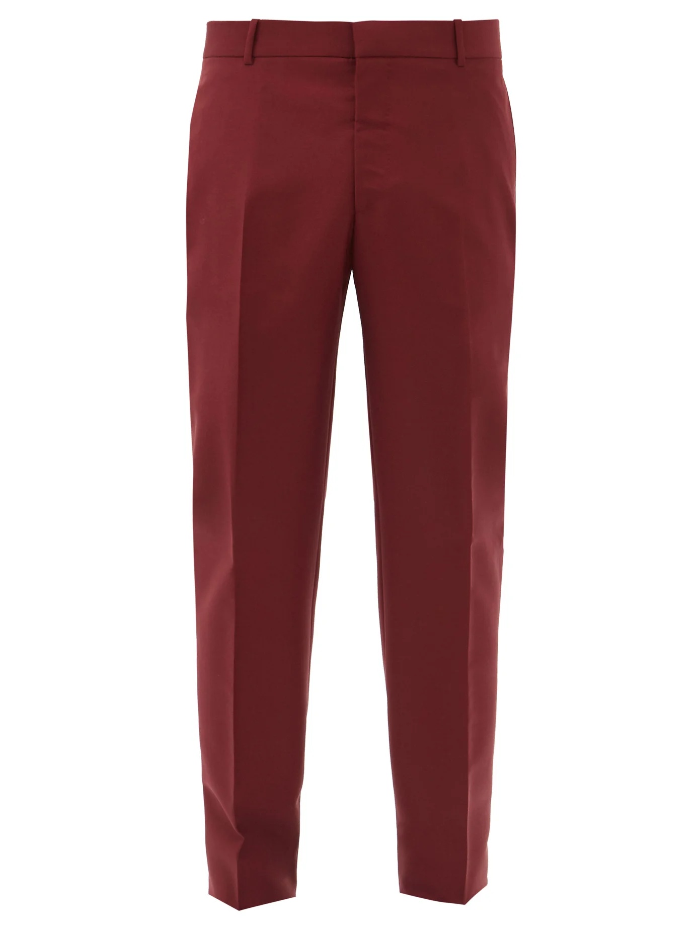 Slim-leg wool-blend trousers - 1