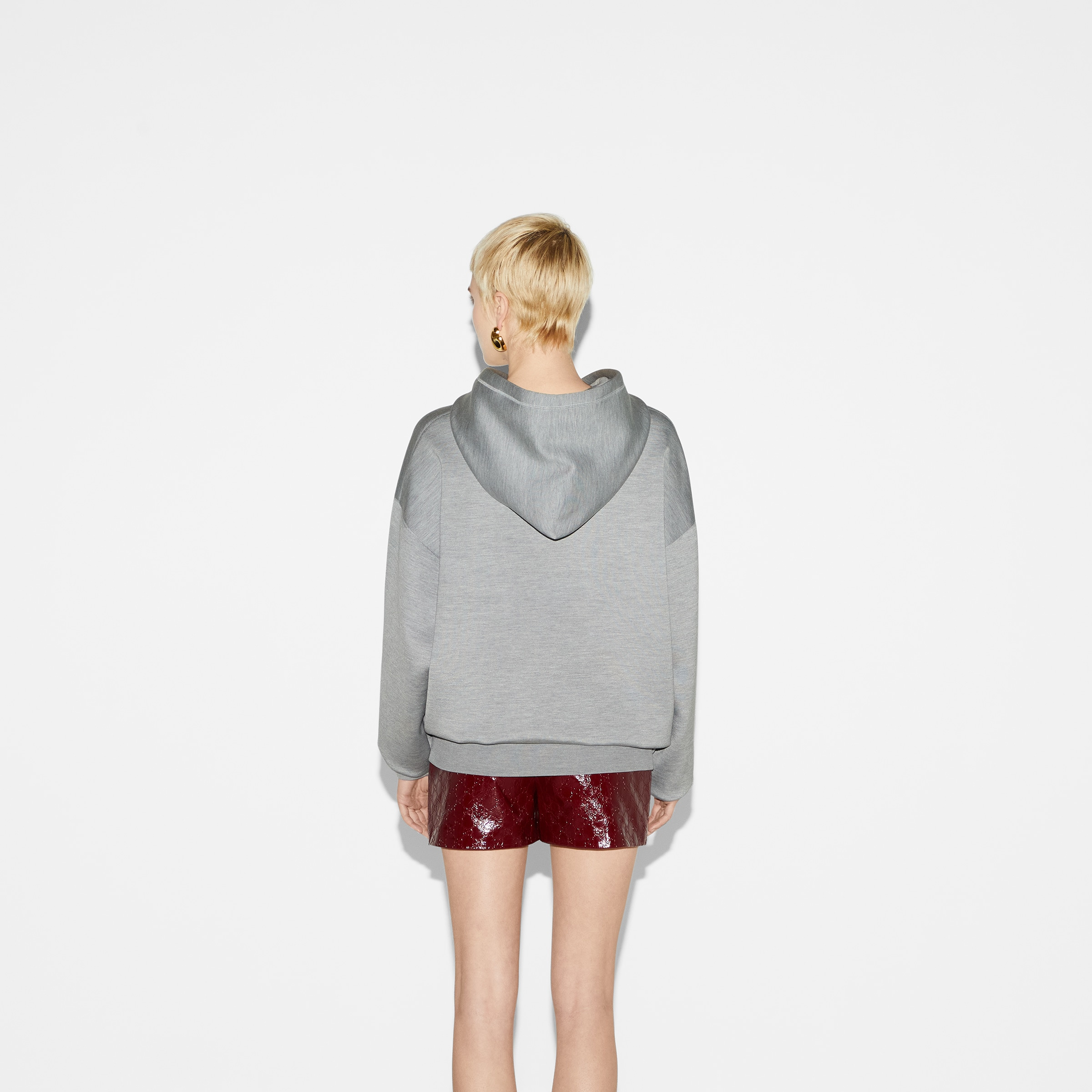 Extra fine knit hooded sweater - 4