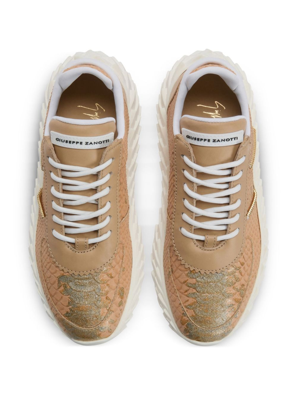 Urchin snakeskin-effect sneakers - 4
