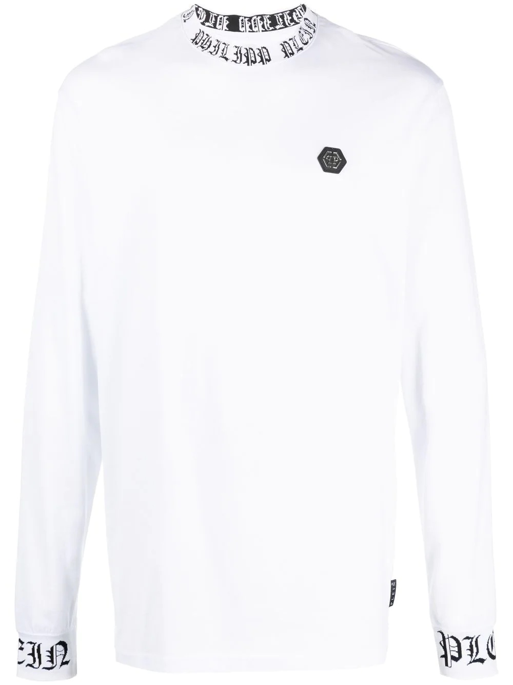 logo-patch long-sleeved T-shirt - 1