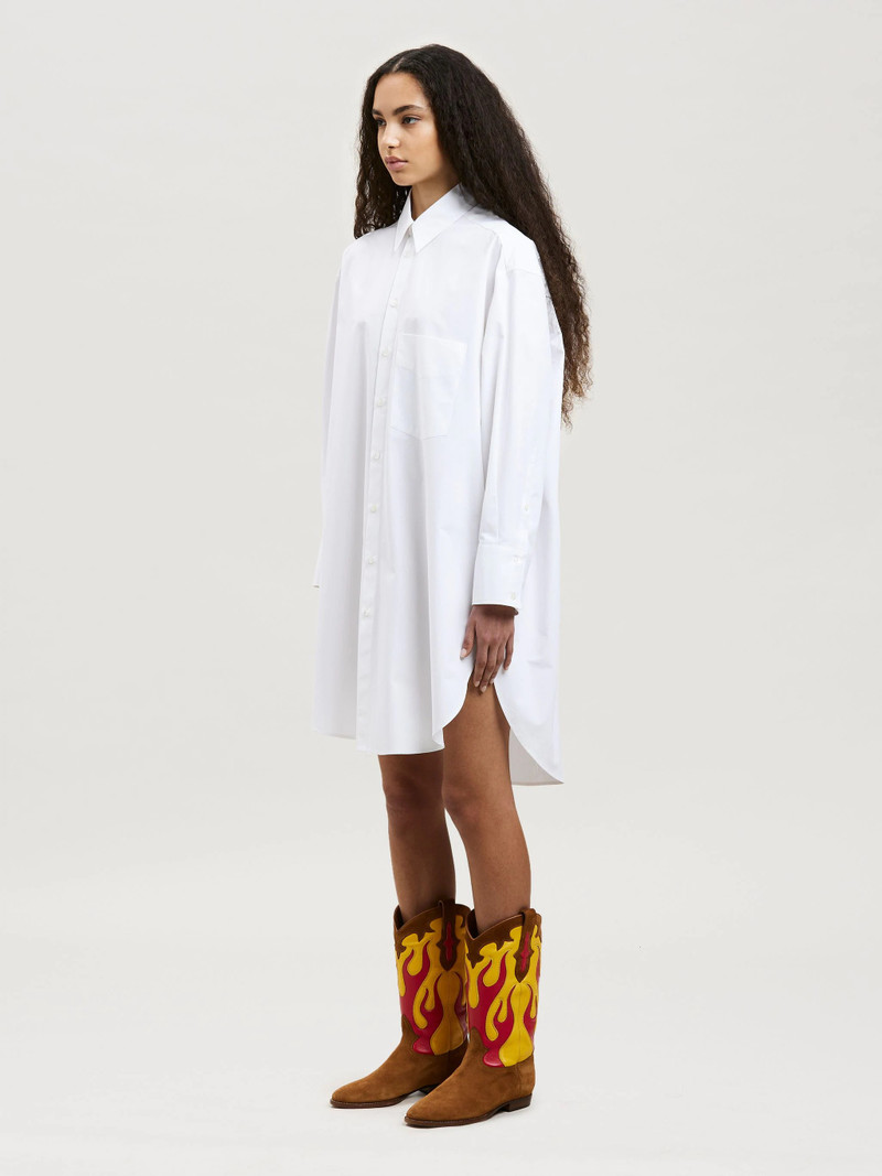 RHINESTONE OVER LOGO SHIRTDRESS 4