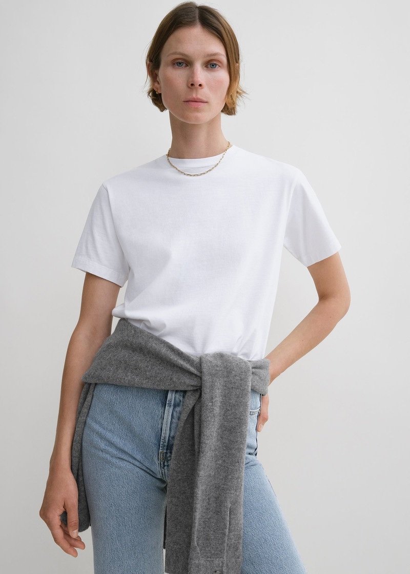 Classic cotton tee off white 5