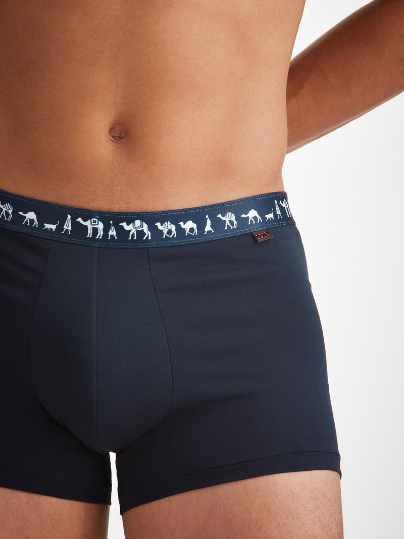 Men's Boxer Briefs Band 62 Pima Cotton Stretch Navy 5