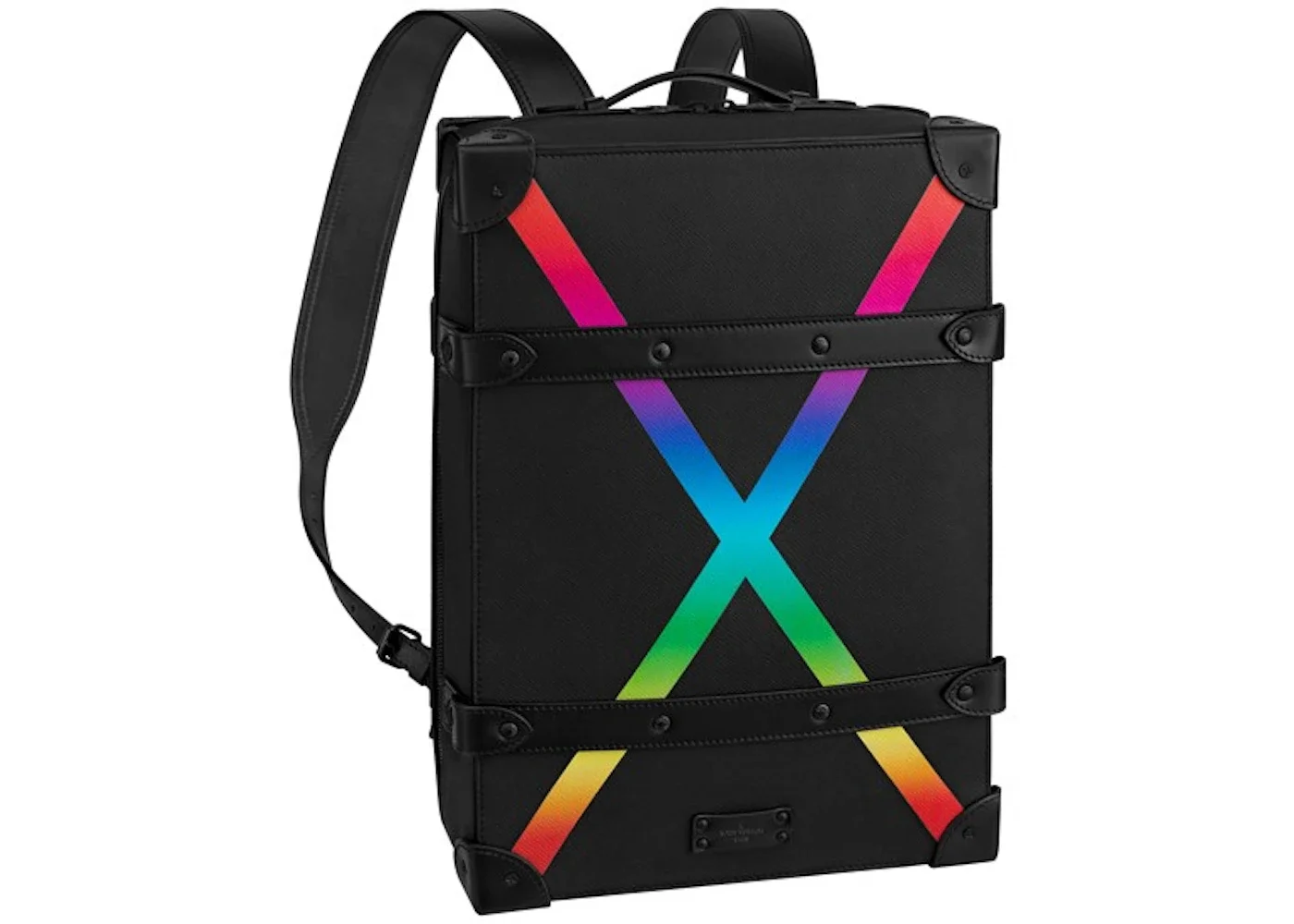 Louis Vuitton Soft Trunk Backpack Taiga PM Black/Rainbow - 1