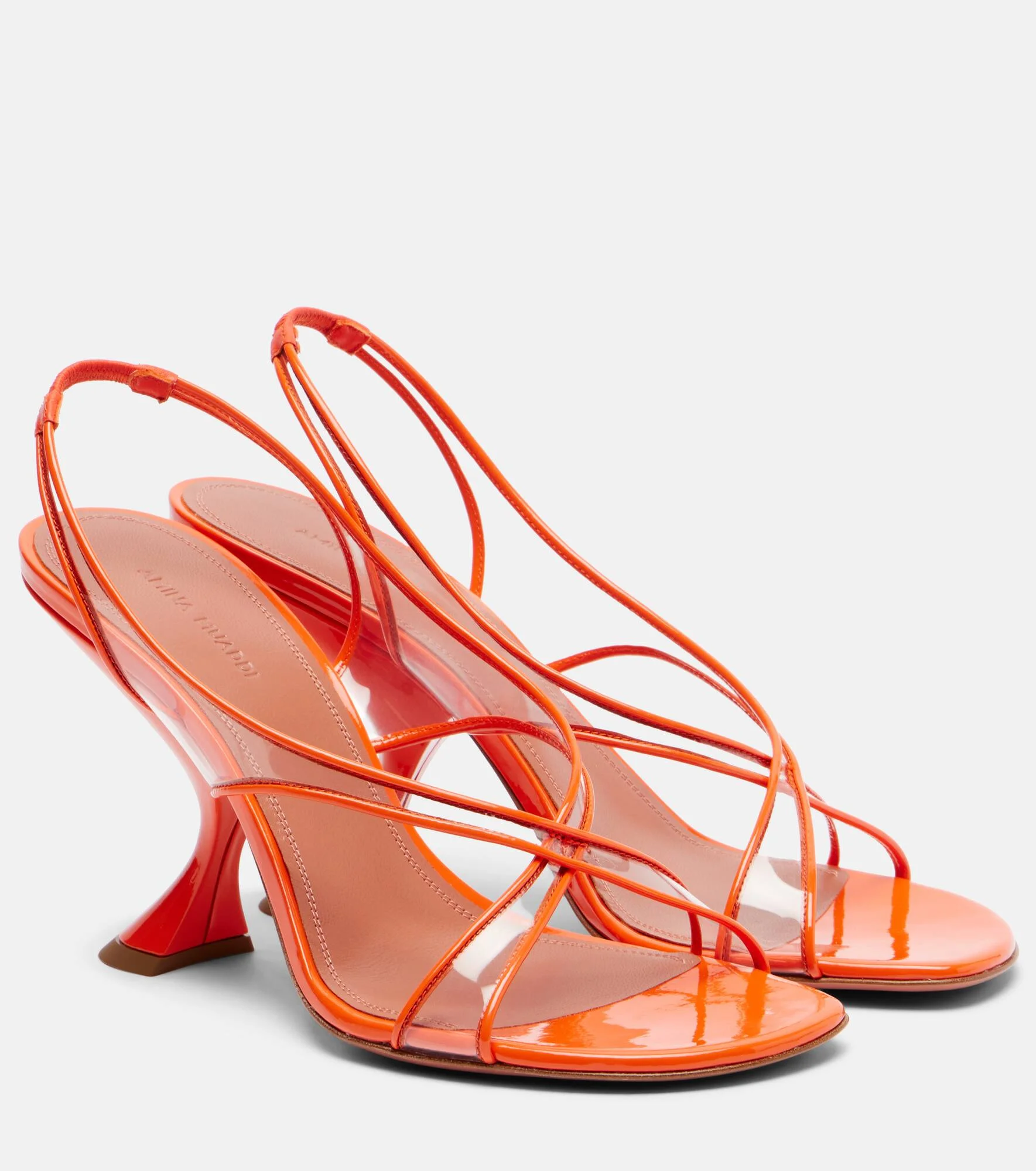 Lena 90 PVC and patent leather sandals - 1