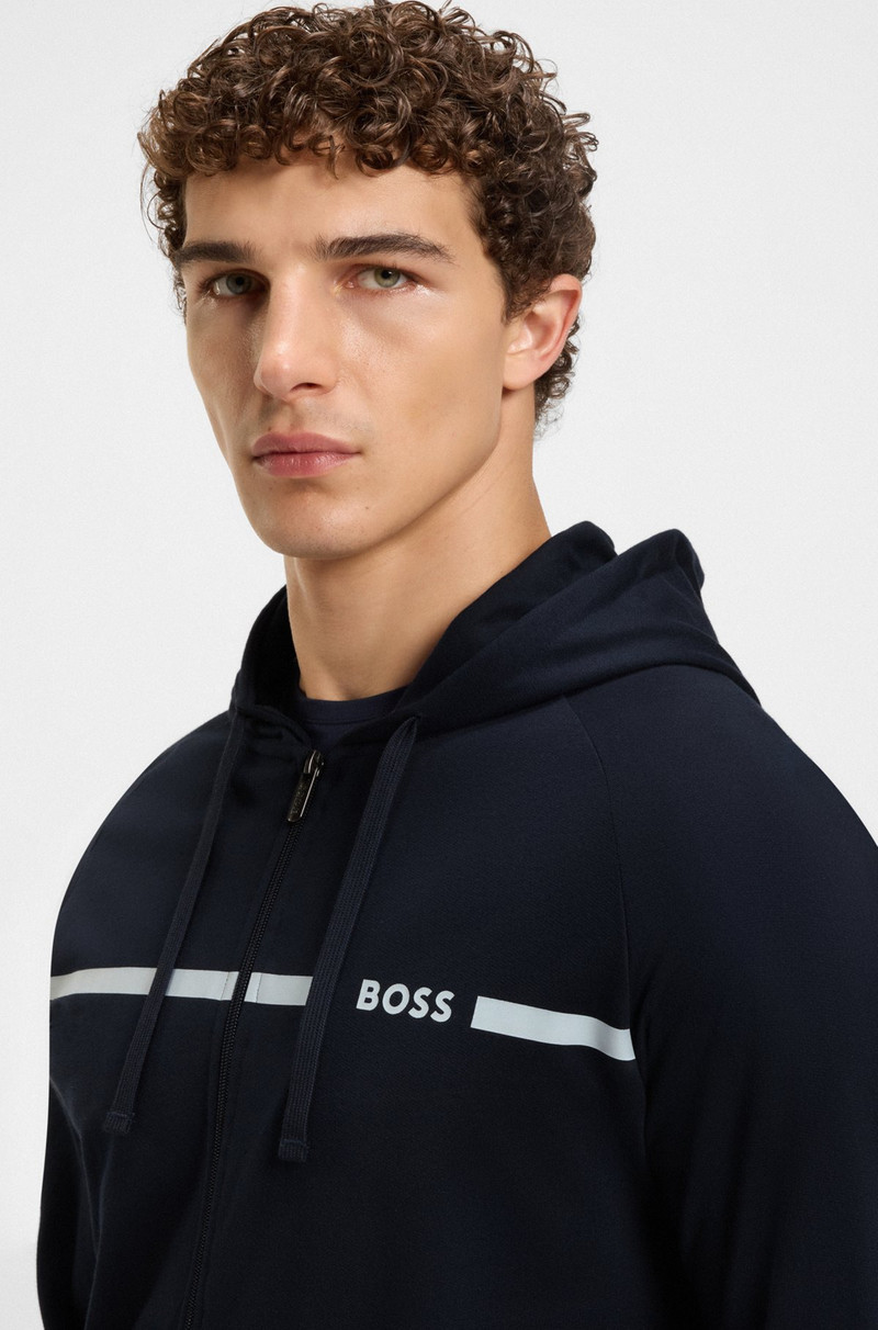 COTTON-TERRY JACKET WITH STRIPE AND LOGO 5