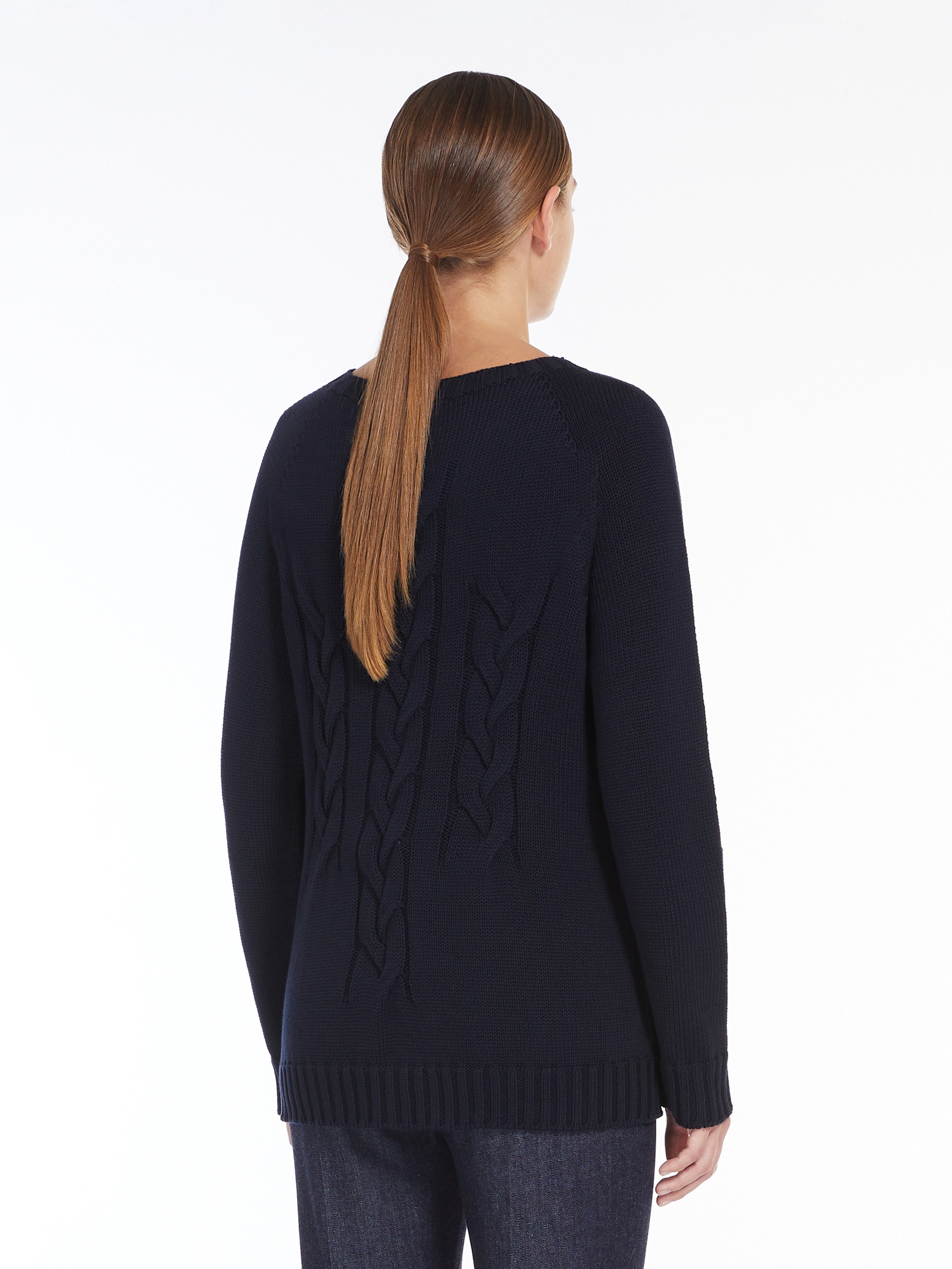 HARALD Cable-knit sweater in cotton yarn - 4