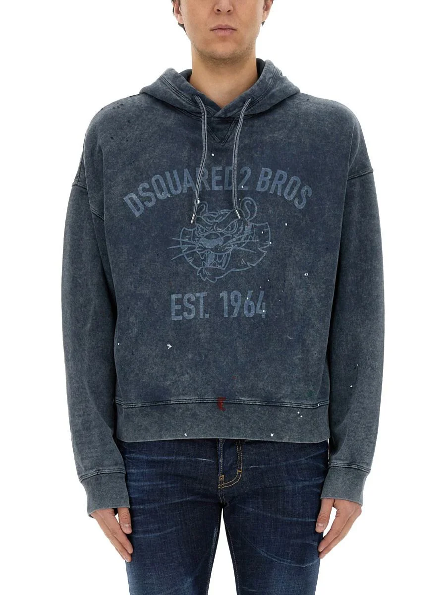 Dsquared2 Sweatshirt With Logo Print - 1