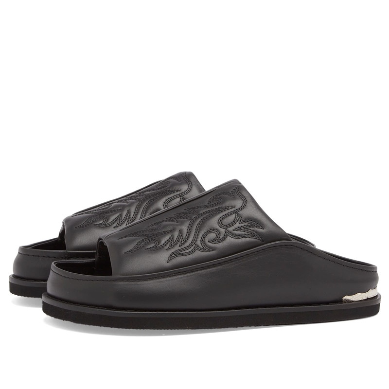 TOGA PULLA TOGA Embossed Slider in Leather outlook