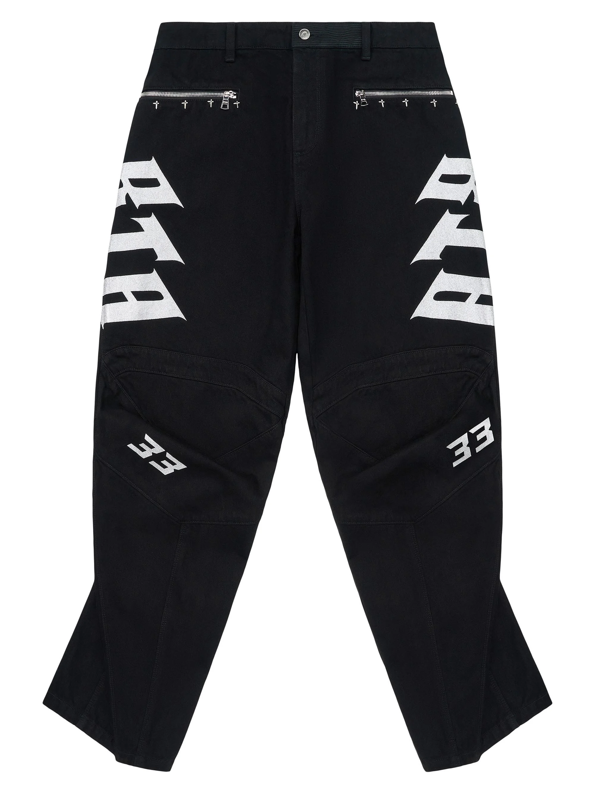 Men's Chaparral Alwin Cotton Moto Pants - Black - 1