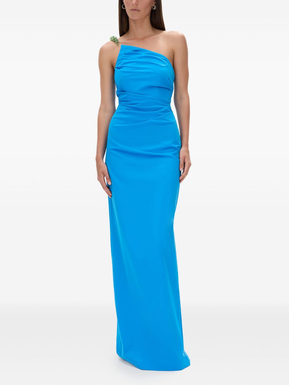 Antoinne embellished one-shoulder maxi dress - 2