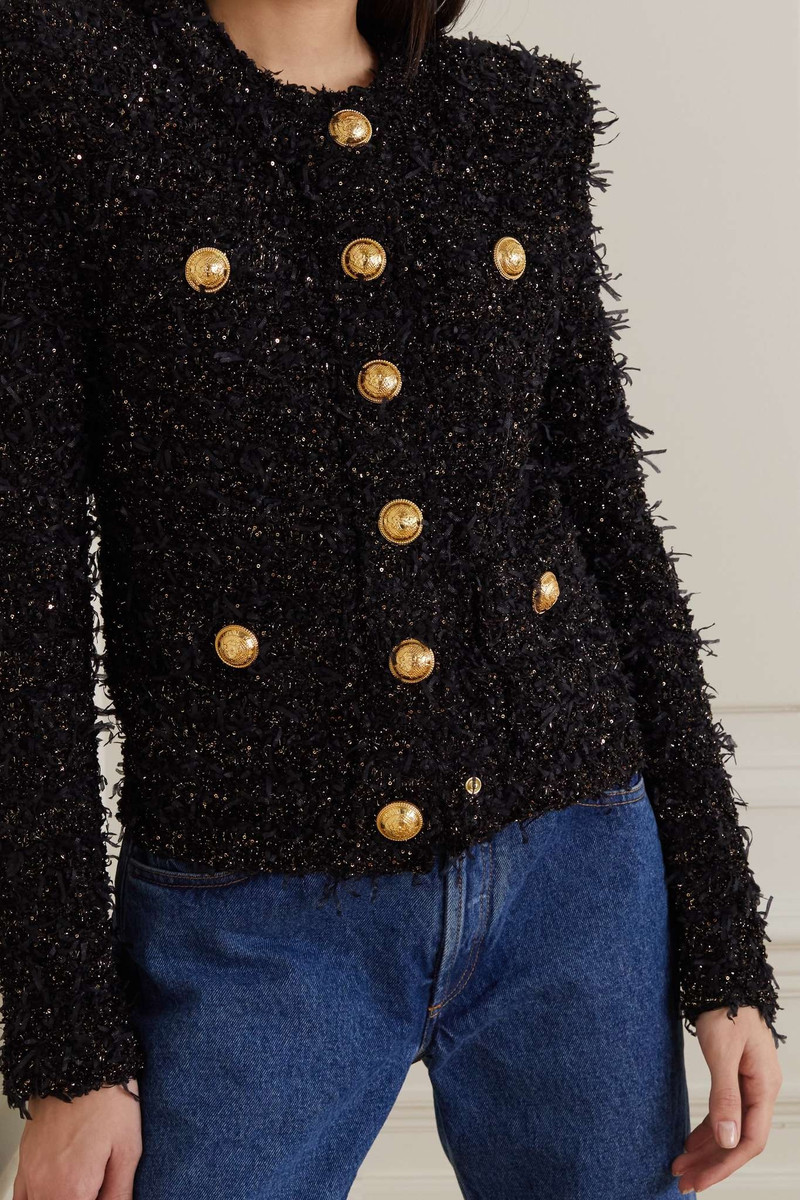 Metallic bouclé-tweed jacket 3