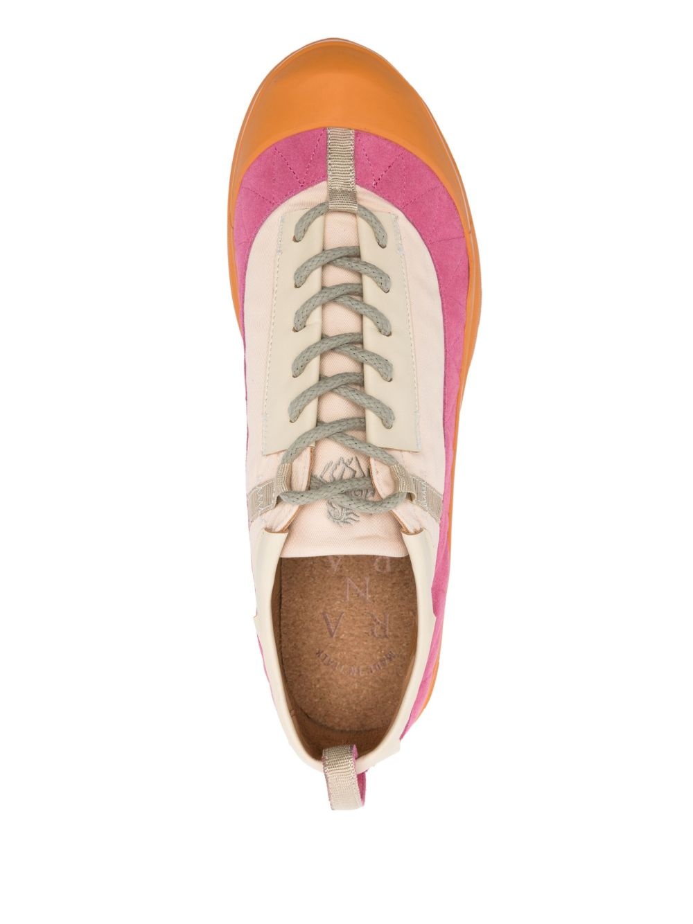 panelled sneakers - 4