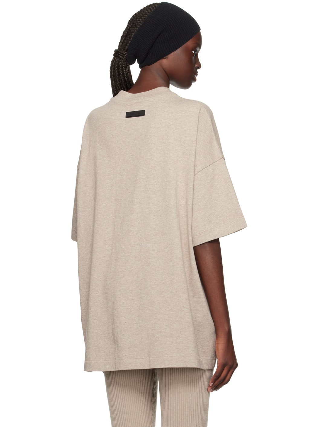 Beige Crewneck T-Shirt - 3