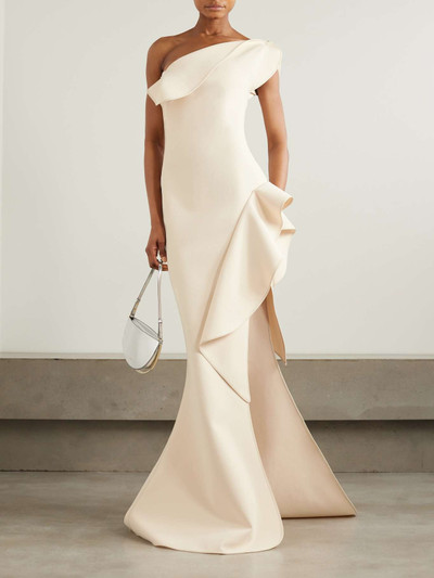 MATICEVSKI Provenance one-shoulder ruffled draped crepe gown outlook