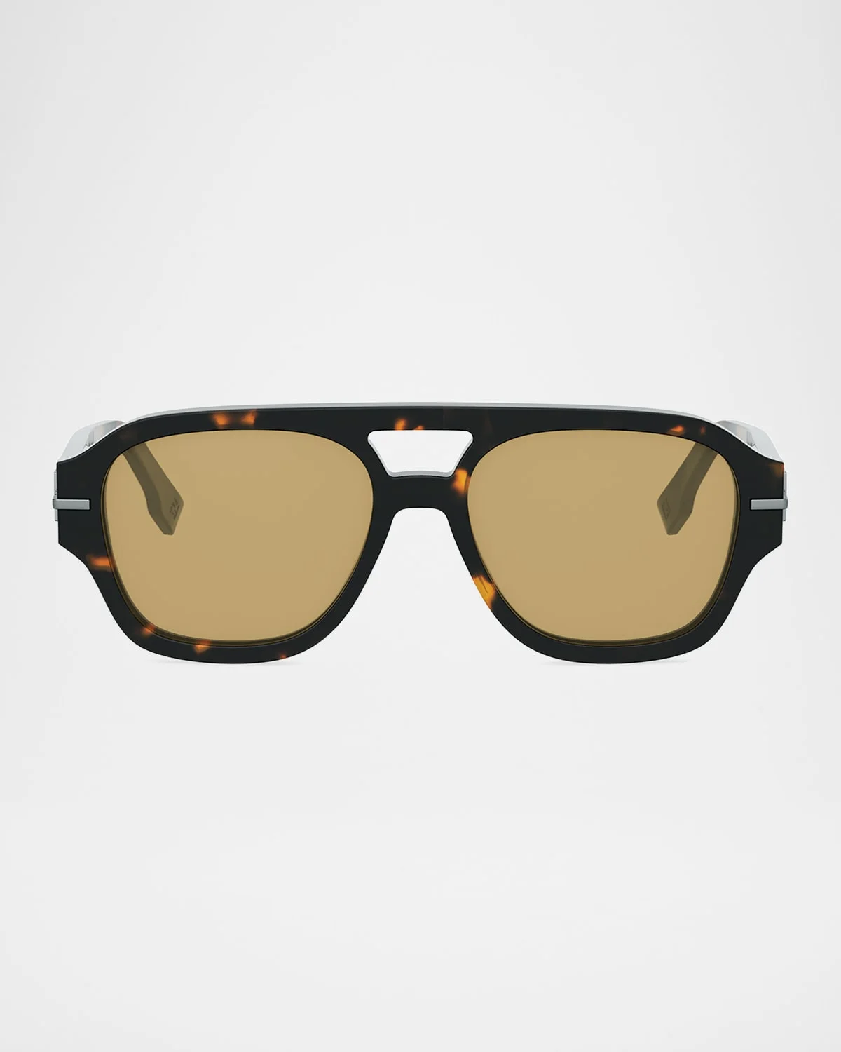 Men's Fendigraphy Metal Logo Acetate Square Sunglasses - 1