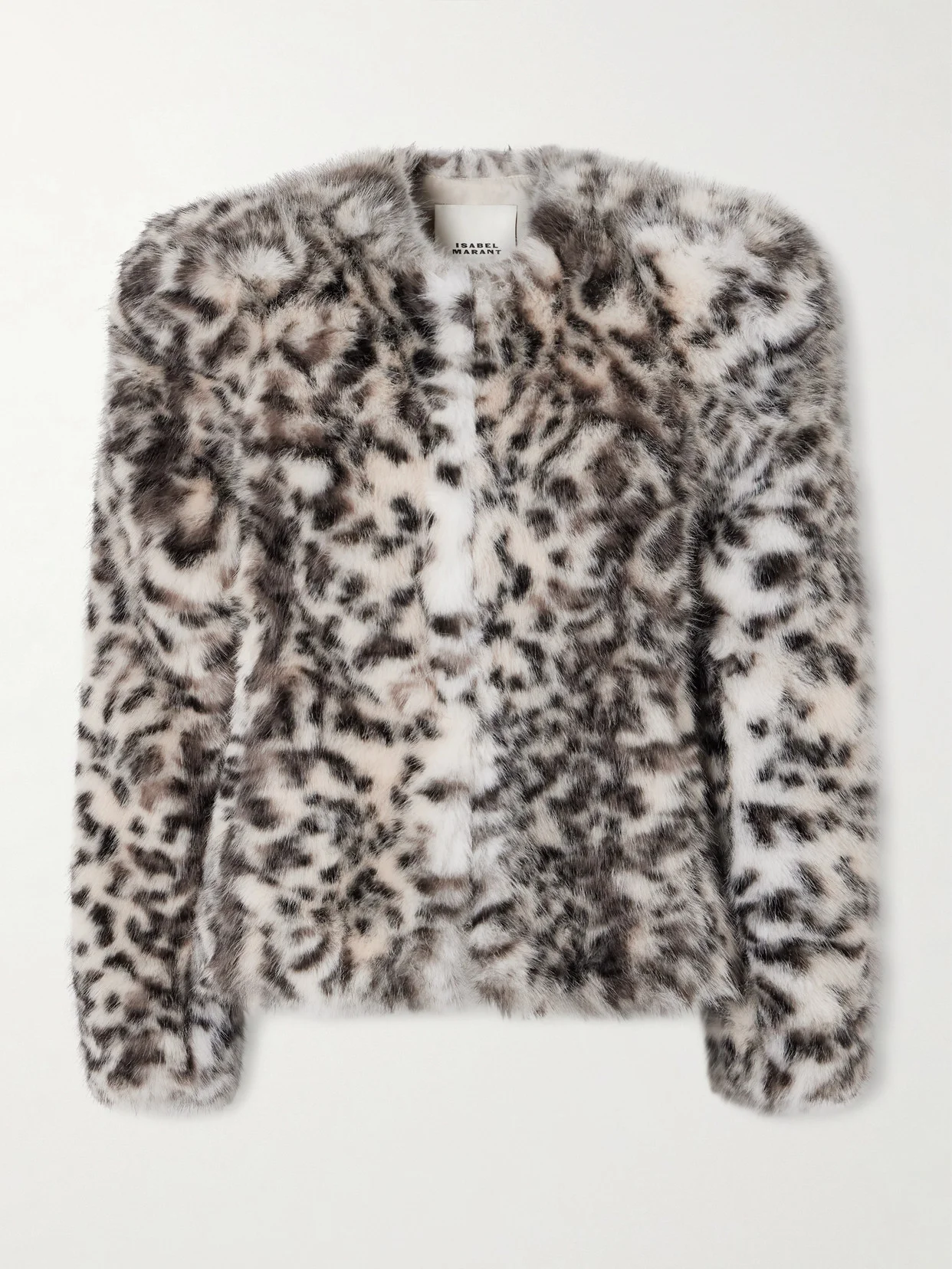Bahria Leopard-print Plush Jacket - 1