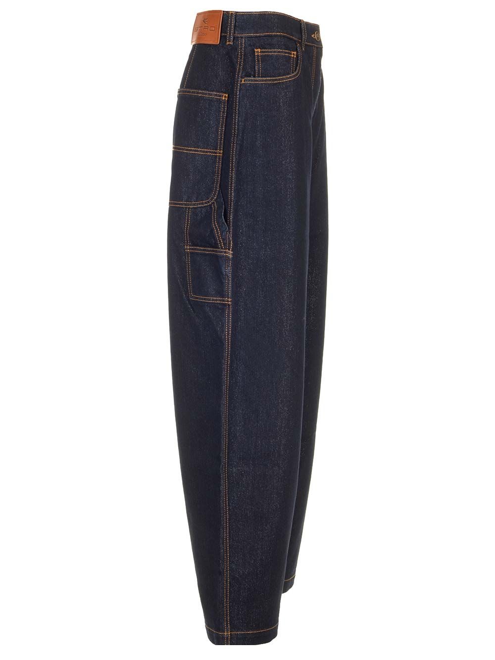 Workwear-Style Jeans Blue - 3