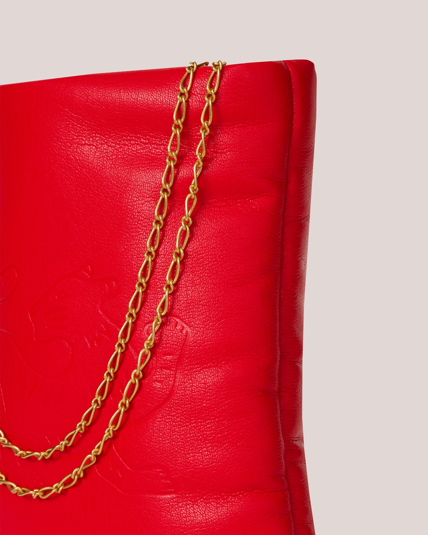 Vegan Leather Chain Handle Bag - 4
