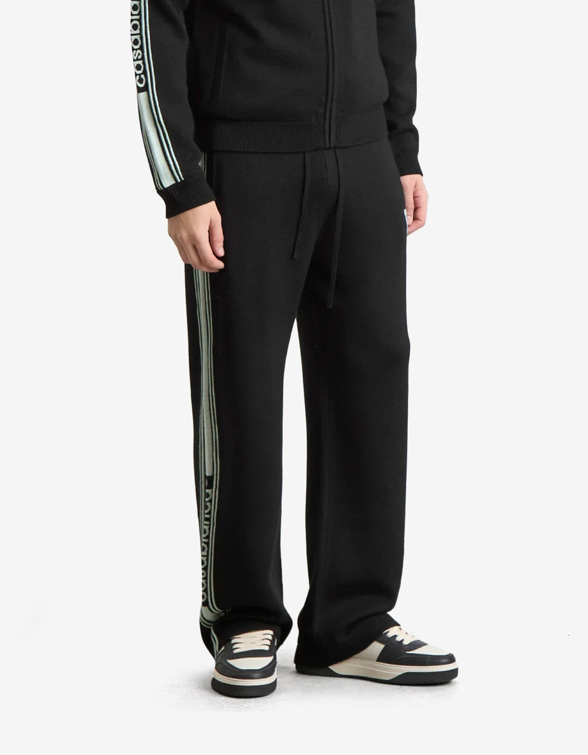 Casablanca Black Merino Wool Track Pants - 4