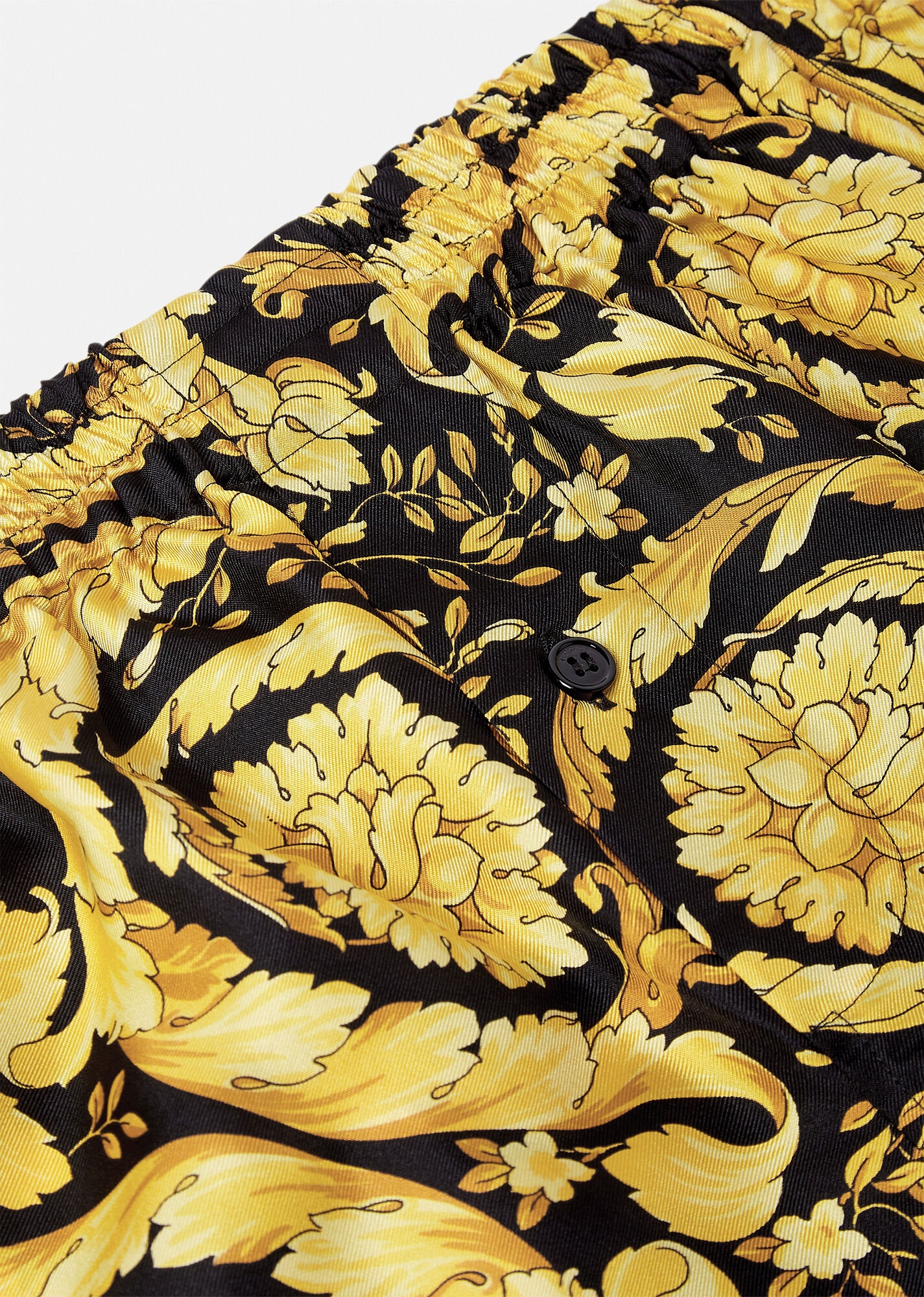 Barocco Print Silk Pajama Shorts - 2