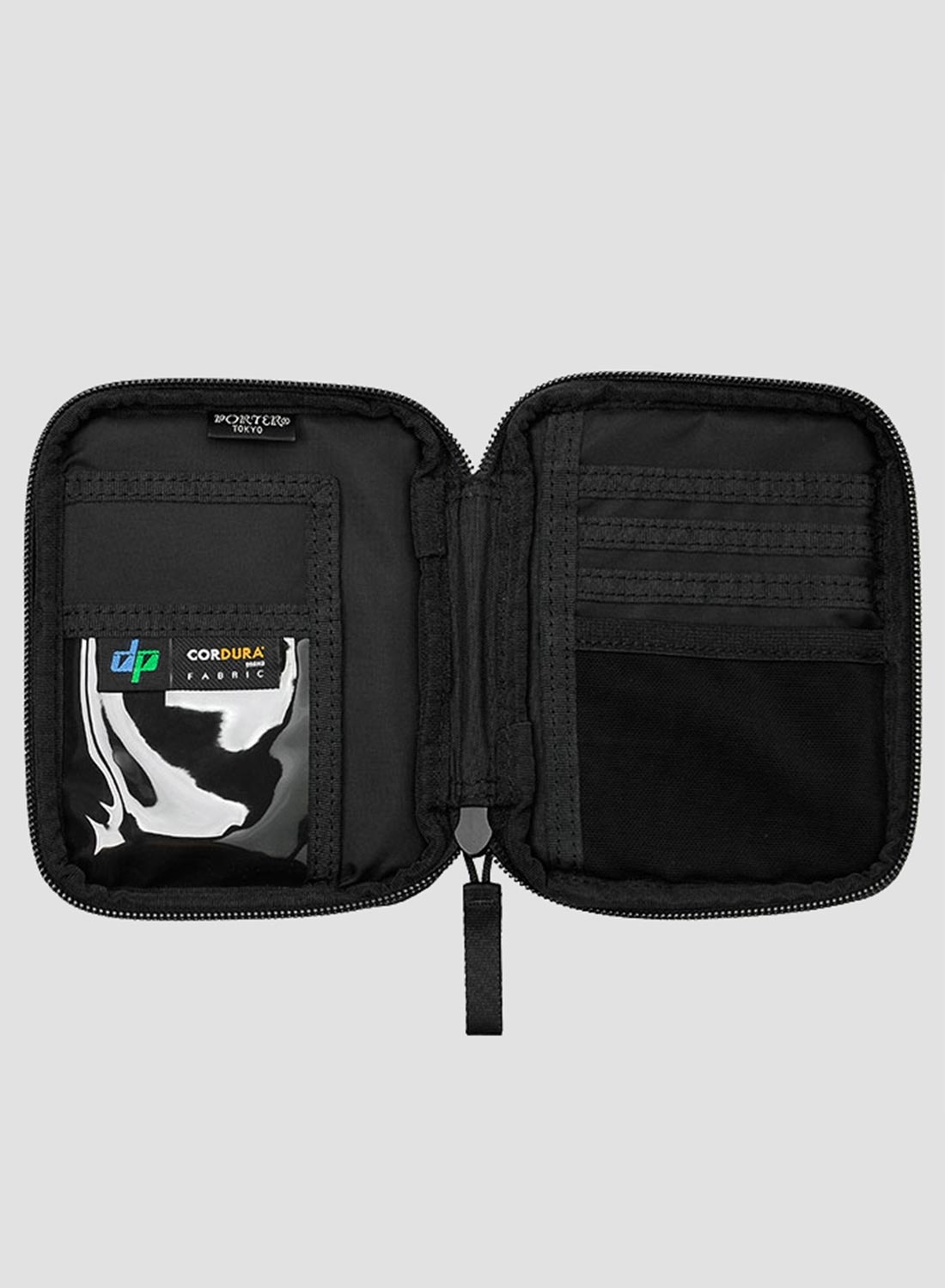 Porter-Yoshida & Co Hybrid Passport Case in Black - 2