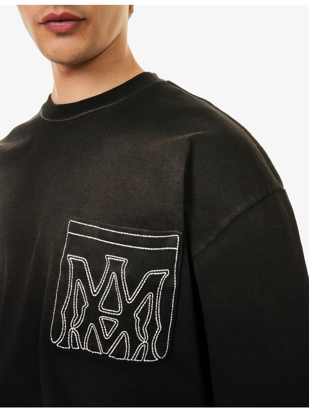 Oversized Patch-Pocket Cotton T-Shirt - 5