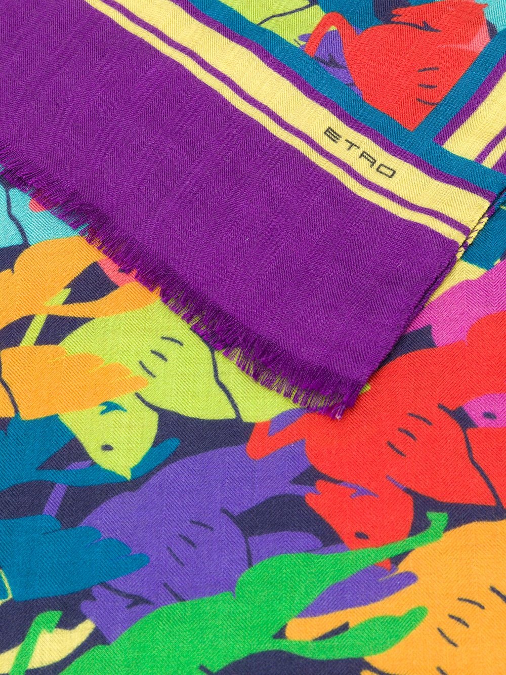 abstract print scarf - 3