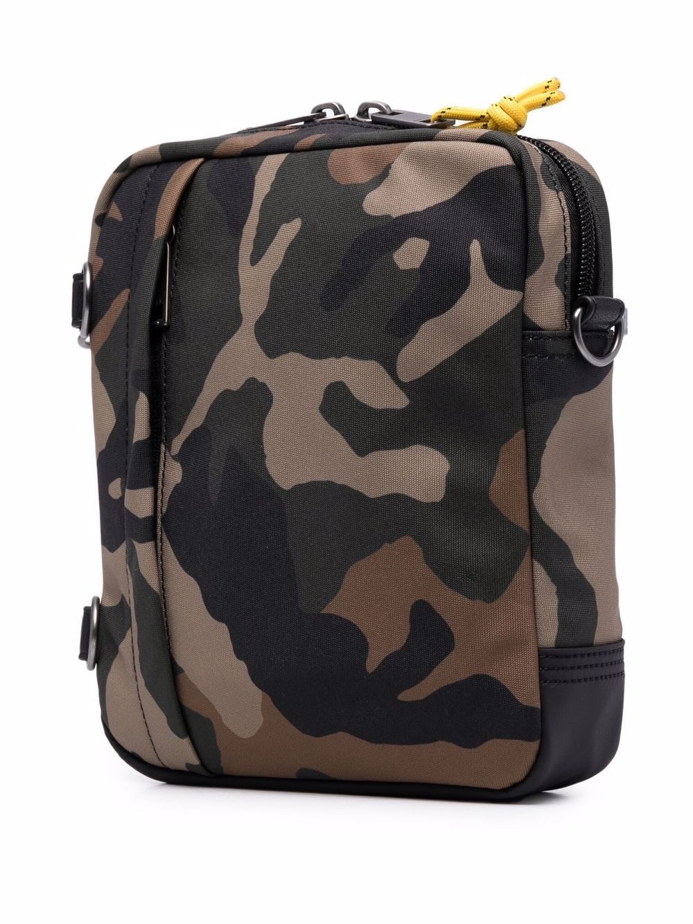 camouflage-print zip-up messenger bag - 3