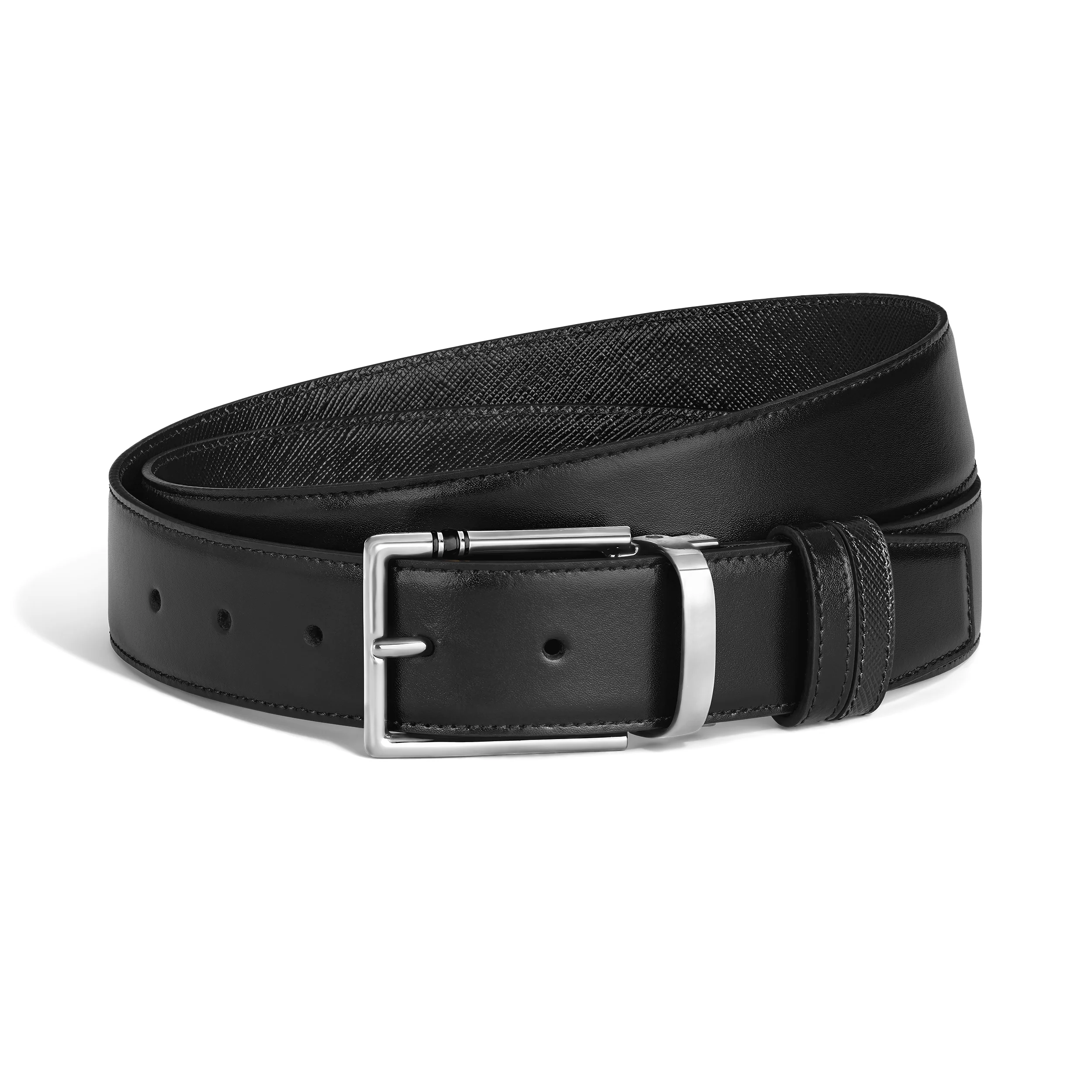 35 MM REVERSIBLE BELT IN LEATHER WITH RECTANGULAR MEISTERSTÜCK BUCKLE - 1