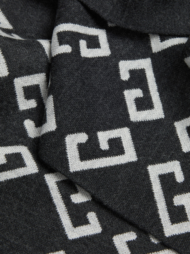 GIVENCHY MONOGRAM 72 DOUBLE SIDED SCARF IN WOOL 3