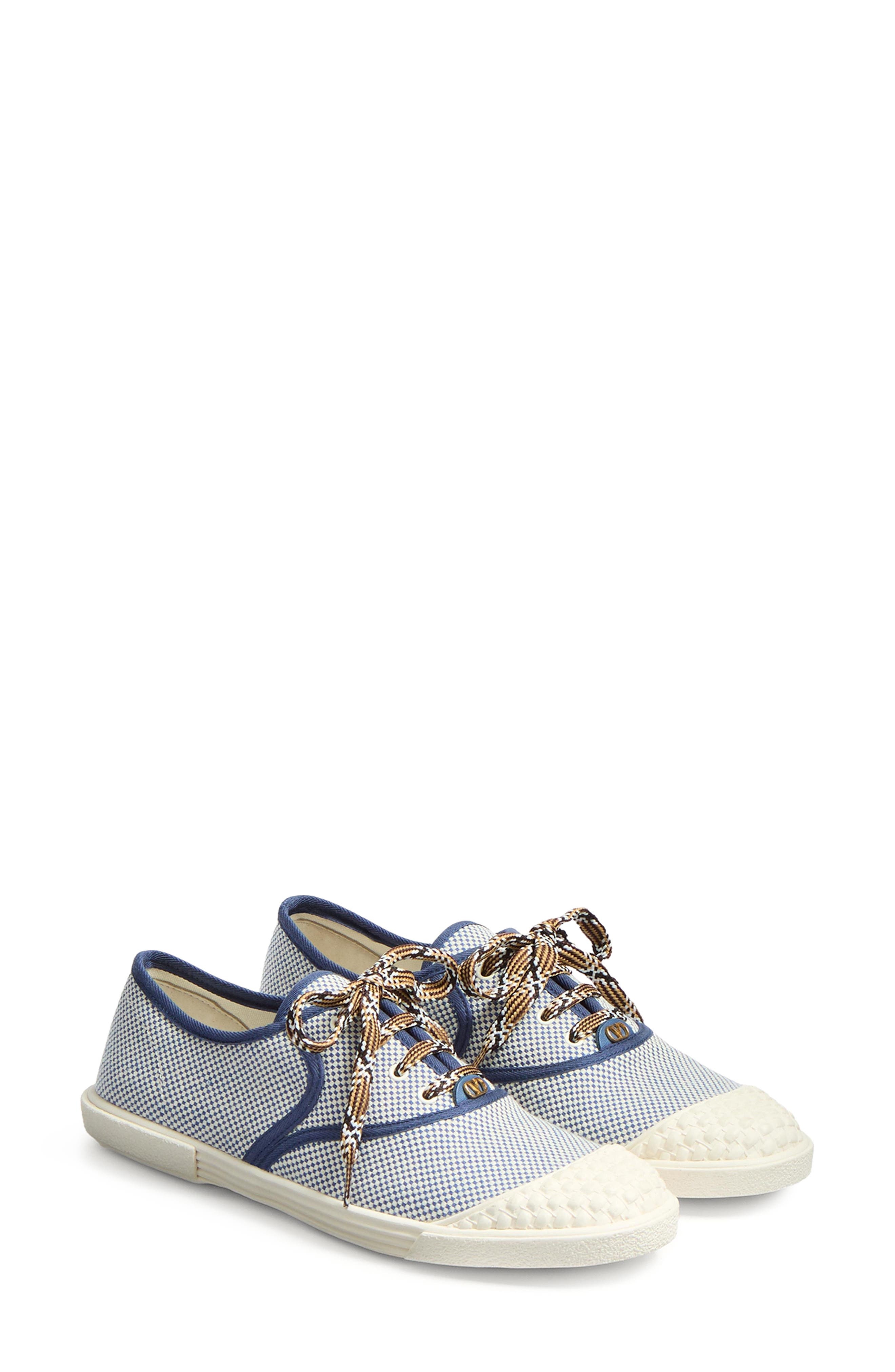 Valentino Garavani Bay by Bay Low Top Sneaker in Blue/White Multi at Nordstrom - 1