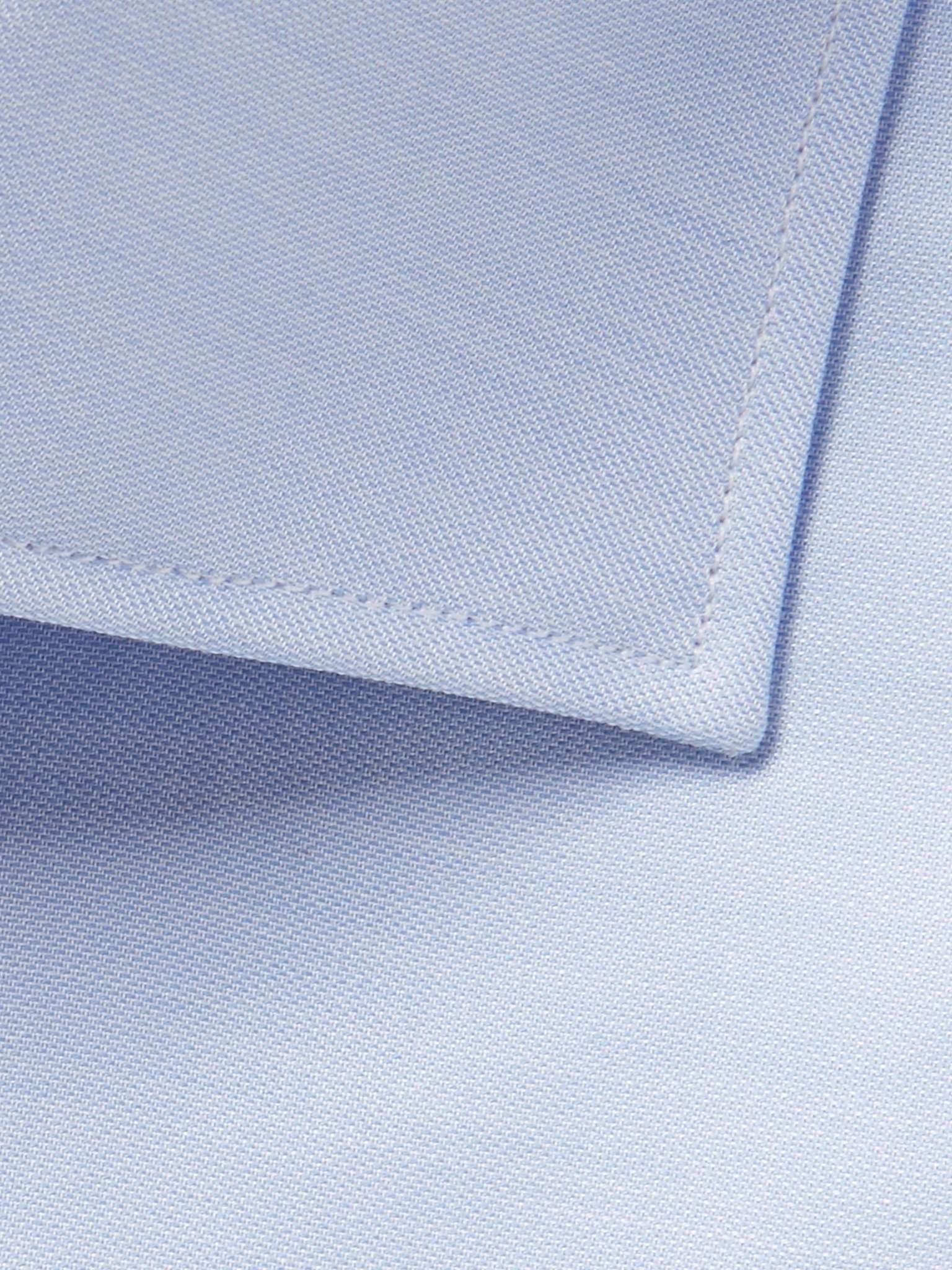 Light-Blue Trofeo Slim-Fit Cutaway-Collar Cotton-Poplin Shirt - 6