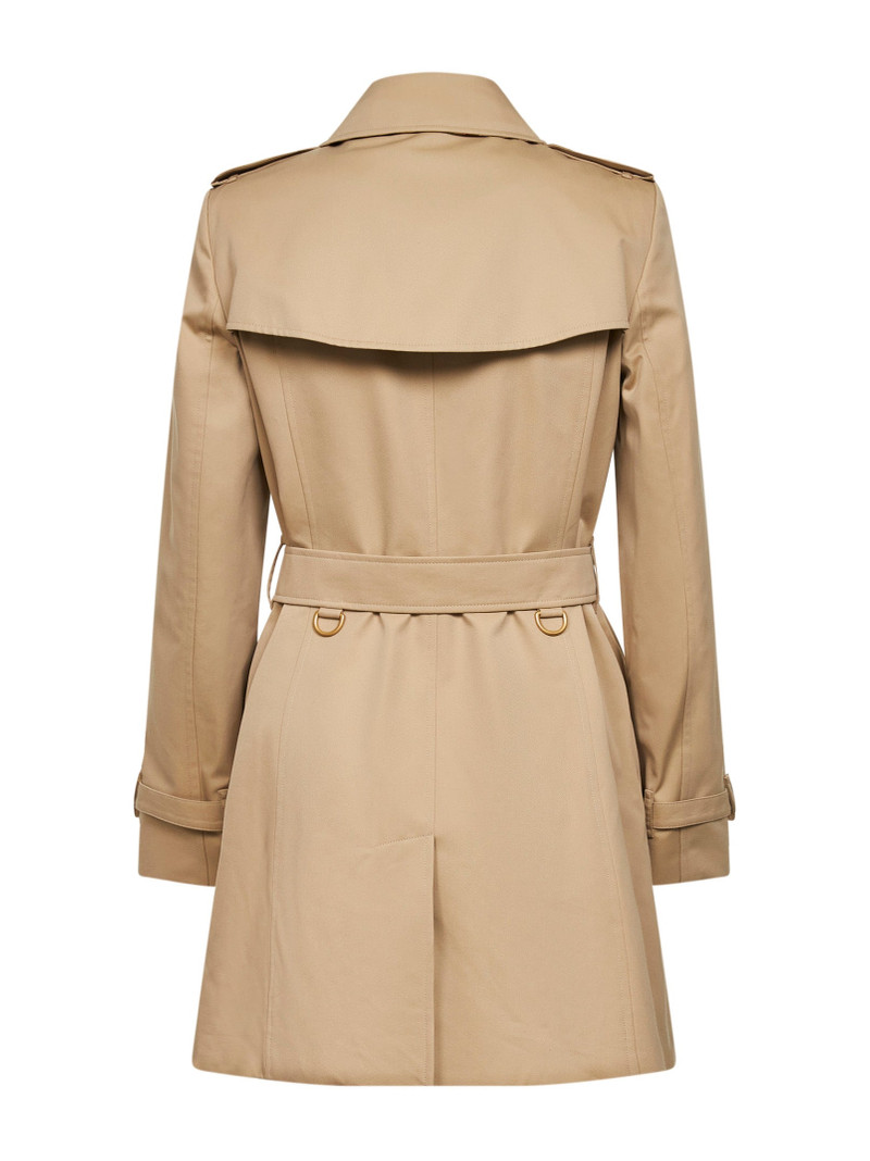 Burberry Honey beige mid-length Kensington Heritage trench coat outlook