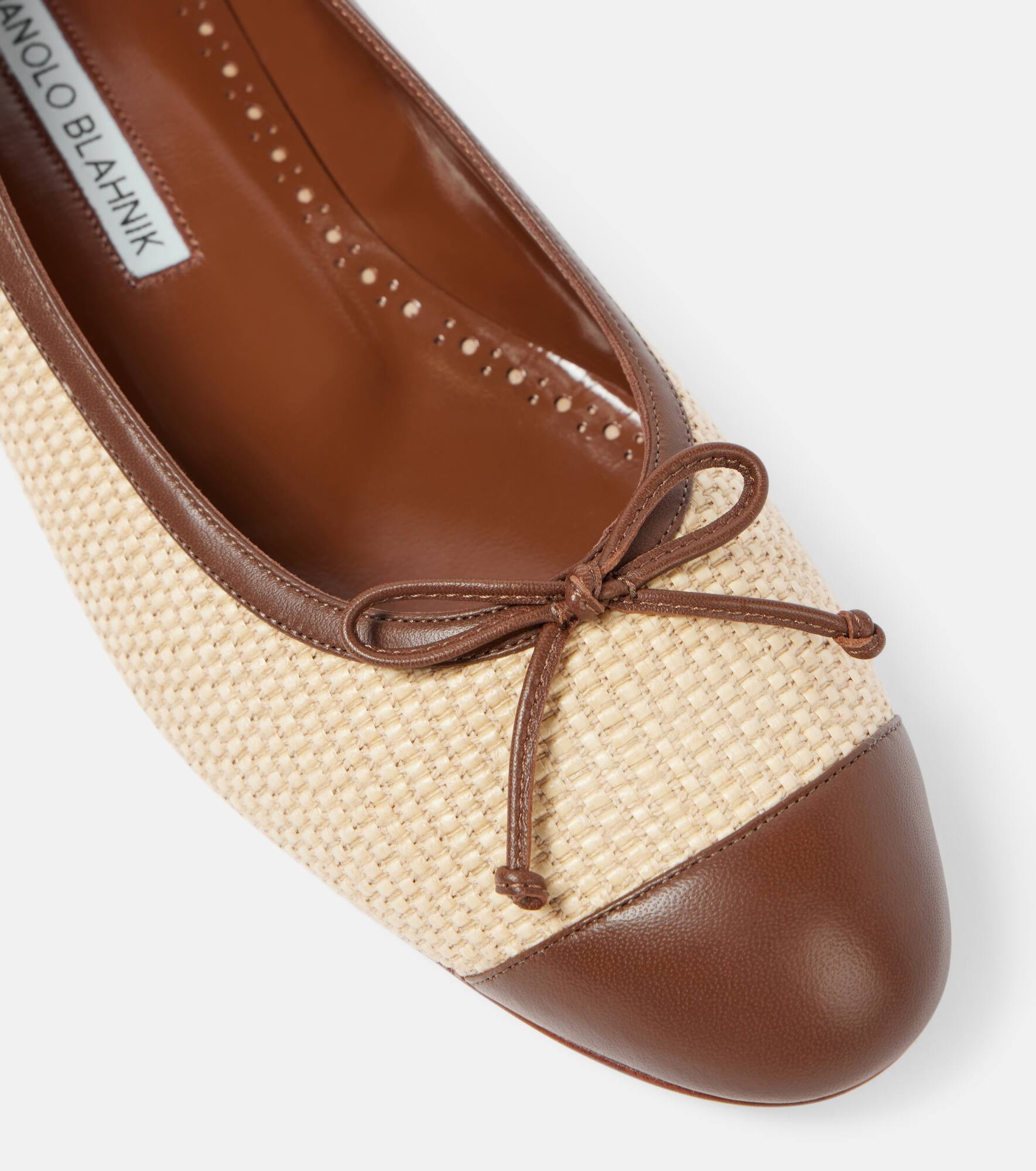 Capbl raffia ballet flats - 5