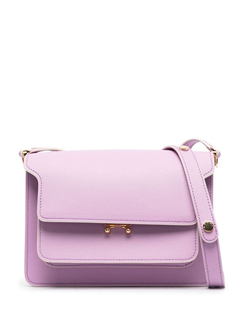 Trunk leather shoulder bag - 1